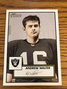 Andrew Walter 2006 Topps Heritage Black Back Raiders Card #14  *981* - Picture 1 of 2