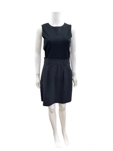 Theory Women’s Size 8 Sleeveless Solid Black Wool Knit Dress - Picture 1 of 6