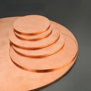 Metal Pure Copper Sheet Solid Copper Round Plate Round Disc Electrical Repairs - Picture 1 of 8