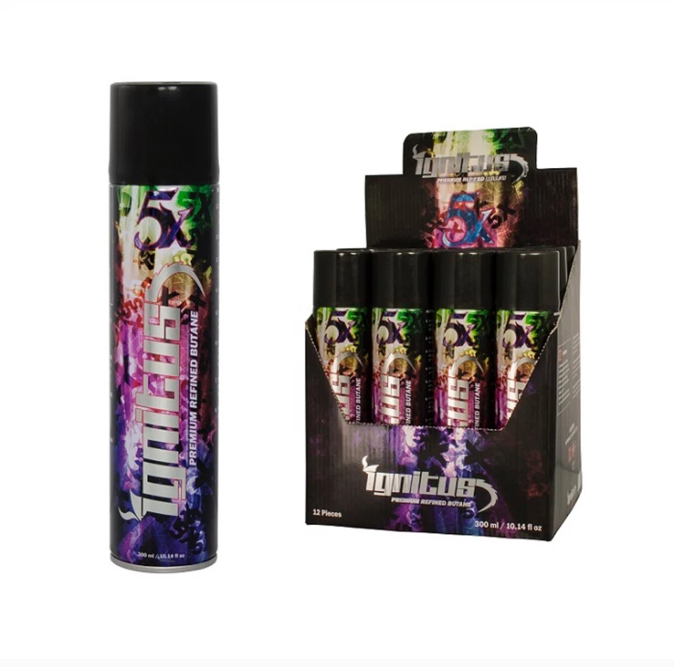 Paquete de 12 latas Ignitus Butano 5x 300 ml - Premium Refinado Foto 1 de 1
