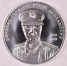 2002 Ghana 100 Sika General Ignatius Kutu Acheampong 31.02G Silver 0.999