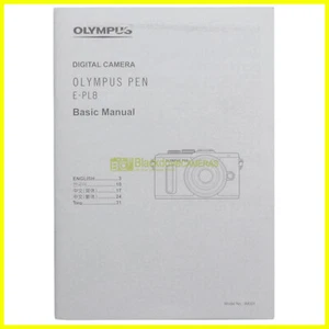 Olympus Pen E-PL8 Basic User's manual. Instructions booklet. English - Imagen 1 de 2