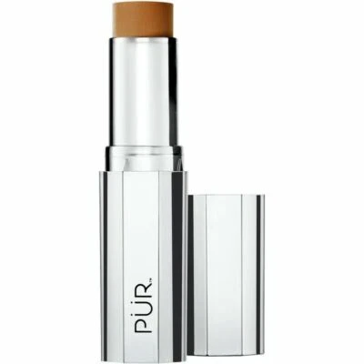PÜR Dark Brown 4-in-1 Foundation Stick Cream-to-Velvet Matte Foundation 0.3oz/9g - Image 1 of 3
