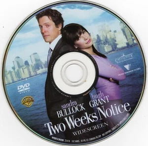 Two Weeks Notice Sandra Bullock Hugh Grant Widescreen DVD FREE SHIP - Picture 1 of 1