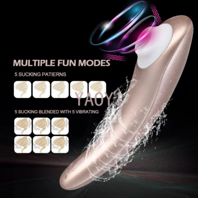 Vibrador de succión Consolador succionador de clítoris Estimulador de punto G Masajeador Juguetes sexuales para mujeres Foto 1 de 4