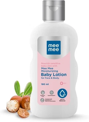 Mee Mee Moisturizing Baby Lotion for Face & Body, 180ML, 24 Hrs Moisturization - Image 1 of 4