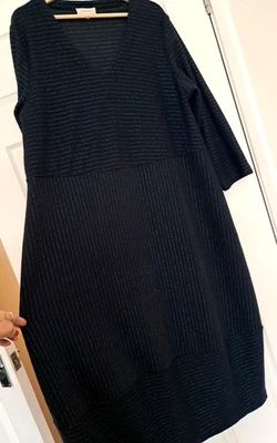 Sahara Dress Size 5 UK 20 22 Sparkly Stripes Balloon Oversized Christmas Party - Image 1 of 4