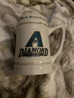 ARIZONA DIAMONDBACKS 2001 WORLD SERIES CHAMPIONS CERAMIC STEIN MUG - Image 1 of 3