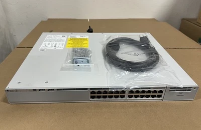 C9200-24P-E Cisco 9200 24 port POE+ Switch w/ Single PWR-C5-600WAC Power Supply - Image 1 of 3