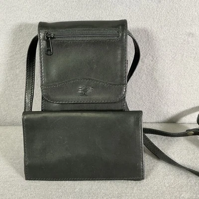 Mochila Ellington Co couro bolsa tiracolo mini viagem preta - Imagem 1 de 4