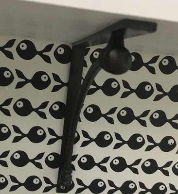 Juego de 2 Soportes de Estantería Anthropologie Constance Negro Mate Nuevos en Caja Foto 1 de 2