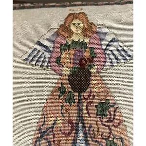 Vintage Jim Shore Überwurf Kissen Engel Herbst Frühling zweiseitiger Wandteppich EUC - Bild 1 von 16