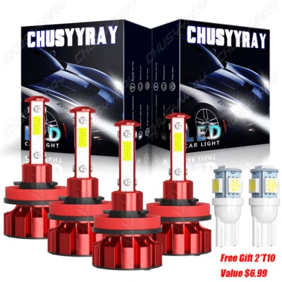 Комбинированный комплект светодиодных фар дальнего/низкого света для Ford Transit Connect 2014-2016 2017 годов выпуска 6x - Изображение 1 из 4