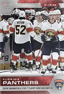 2021-22 PEGATINA TOPPS NOW NHL FLORIDA PANTHERS #472 GANAR PRIMERA SERIE PLAYOFFS 1996 - Imagen 1 de 1