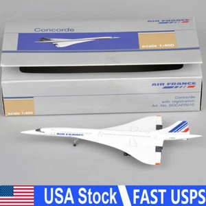 1:400 Scale France Concorde Airplane Model 1976-2003 Diecast Aircraft Toys Gifts - Picture 1 of 12