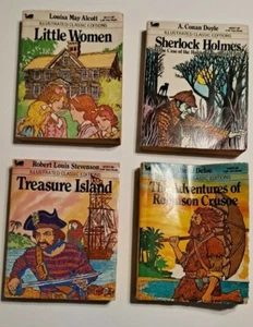 Moby Books Illustrated Classic Editions Lot of 4 Children Pocket Paperbacks 1977 - Picture 1 of 6