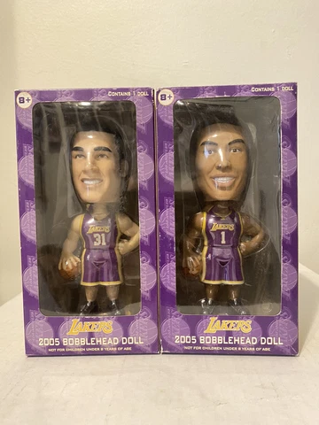 Carl's Jr. 2005 Los Angeles Lakers Bobble Head Lot Chris Mihm Caron Butler Cover