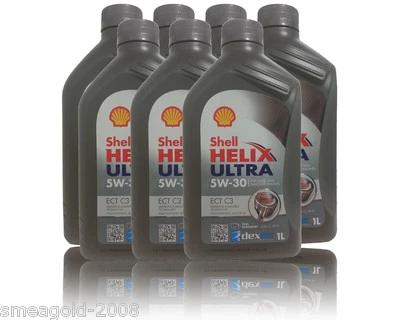 Shell Helix Ultra ECT C3 5W-30 7x 1Liter Motoröl  BMW LL04 MB 229.51 - Bild 1 von 3
