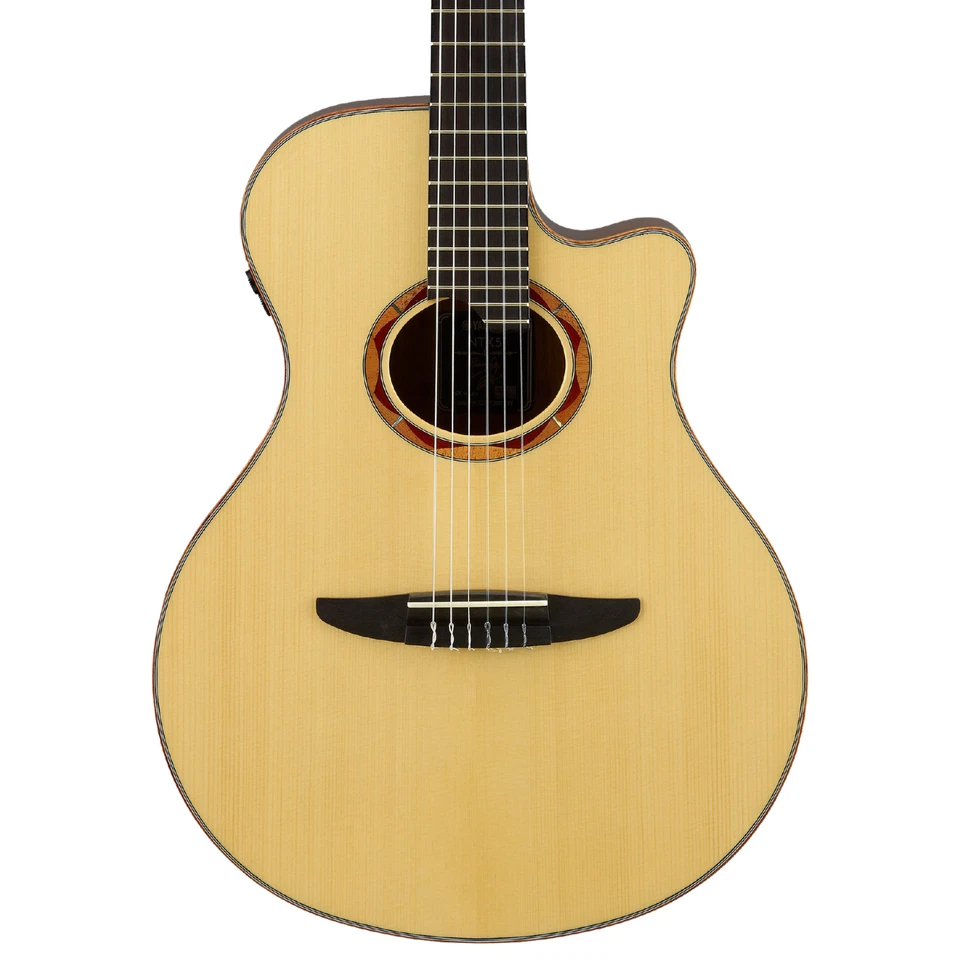 Yamaha NTX5 Thinline Acoustic-Electric Classical Guitar, Solid Spruce Top - Image 1 of 3