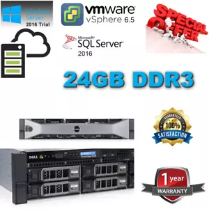Dell PowerEdge R520 2x 2.10Ghz E5-2450 16CORE 24GB RAM 8TB SAS Enterprise H710 - Picture 1 of 4