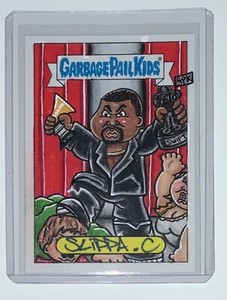 2021 Topps Garbage Pail Kids Vacation Kanye West Grammys Sketch Card 1/1 Slippa