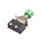 DS428 Momentary Green Push Button Micro Limit Switch, 220V, 10 Amp SPDT