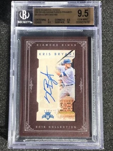 Diamond Kings Mini Signatures 2016 enmarcado/Kris Bryant 49 #5 BGS GM 9,5 automático 10 - Imagen 1 de 8