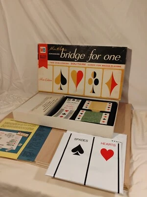 🔥Vintage 1967 Milton Bradley Advanced Bridge For One Solitaire Game - Image 1 of 4
