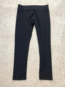 Philosophy Athletic Cropped Leggings Women's Large Black Workout Yoga Fitness - Picture 1 of 8