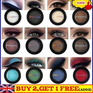 PHOERA 12 Farben metallic matt nackter Lidschatten Palette Pigmentaugen Make-up Schatten - Bild 1 von 24
