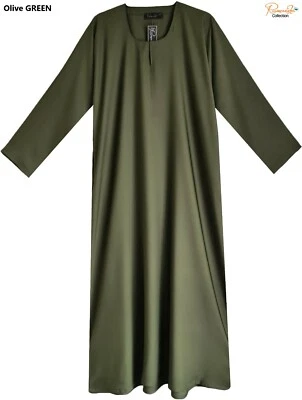 REGULAR FIT plain Dubai Abaya/Burqa With Pocket Made By Soft & Good NIDA Fabrics