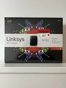 Linksys N150 Wi-Fi Wireless Router (E800) - New In Box - Sealed - Picture 1 of 7