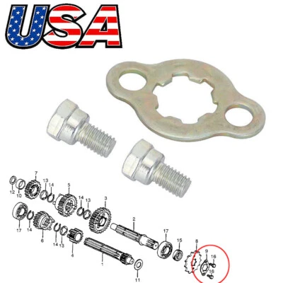 Juego de kit de montaje de pernos de piñón delantero para Honda ATC70 TRX90 TRX70 SL70 XL70 MB5 Z5R Foto 1 de 4