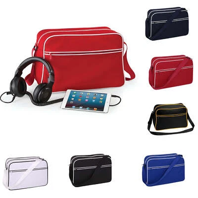 Schultertasche BagBase Sporttasche Sport Reise Fitness Umhänge Tasche Retro Bag