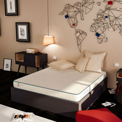 MATERASSO WATERFOAM POLIURETANO H 20 CM ORTOPEDICO BORDATO BASIC CON MANIGLIE - Immagine 1 di 4