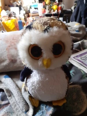 Ty Beanie Boos Owliver The Owl, Medium Plush Soft Toy - Image 1 of 4
