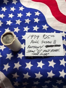 1979 SUSAN B ANTHONY ORIGINAL BANK WRAPPED 25 COIN DOLLAR BU ROLL FREE SHIPPING - Bild 1 von 7