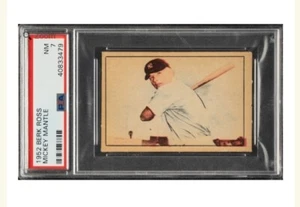1952 Berk Ross Mickey Mantle Yankees HOF PSA 7 - NM - Picture 1 of 2