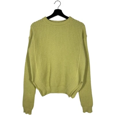 RP18F4660-KTI Rick Owens F/W18 Sisyphus Fisherman Knit 62 Lime womens size XS - Image 1 of 4