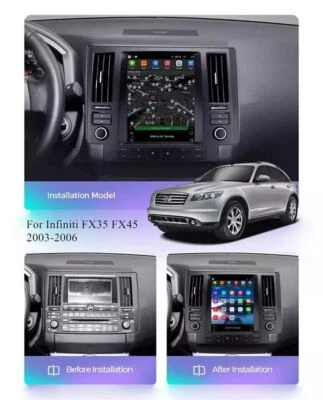 New 9.7" HD Car Radio GPS Navigation Android 2+32GB For 02-06 Infiniti FX35/45 - Image 1 of 4