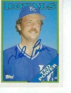 TED POWER SIGNED 1988 TOPPS TRADED #89-T - KANSAS CITY ROYALS  - Picture 1 of 1