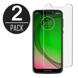 2x Pack Tempered Glass Screen Protector for Motorola Moto G7 Play / G7 Optimo - Picture 1 of 4