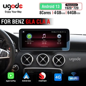 Autoradio 12.3" Android Pantalla Qualcomm 680 CarPlay Mercedes Benz A CLA GLA W176 - Imagen 1 de 13