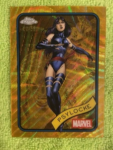 Psylocke 2025 Topps Chrome Marvel - Gold Refractor /50 Made - Bild 1 von 2