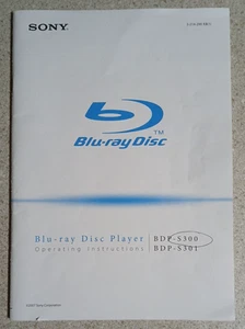 Sony Blu-Ray Disc Player BDP-S300/ BDP-S301 OEM Handbuch 69pg - Bild 1 von 2