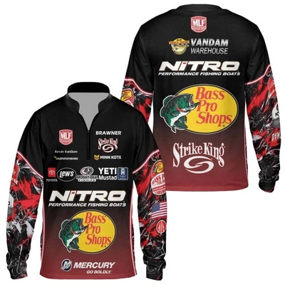 Camisas Jersey Pesca Nitro Bass Nome Personalizado Strikeking - Todos os Tamanhos - Imagem 1 de 4