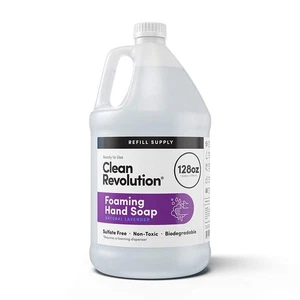 Clean Revolution schäumende Handseife Nachfüllvorratsbehälter. Natürlicher Lavendel 128 - Bild 1 von 4