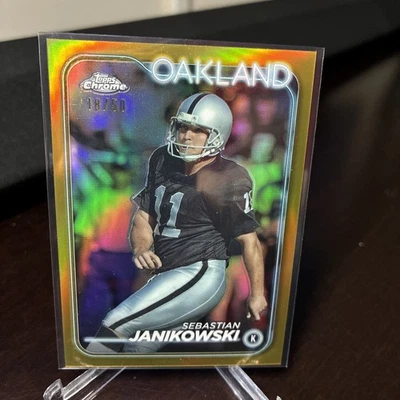 2024 Topps Chrome - Sebastian Janikowski #154 Gold Wave Refractor /50 - Image 1 of 4