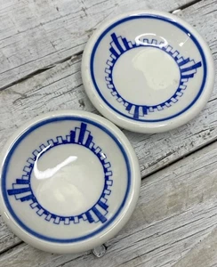 DE COLECCIÓN JACKSON CHINA HOTEL PA EE. UU. MANTEQUILLA PATS PORCELANA CERÁMICA 💙 - Imagen 1 de 11