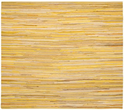 Safavieh Rag Rug YELLOW / MULTI 6' X 6' Square Rug - RAR130H-6SQ - Image 1 of 3